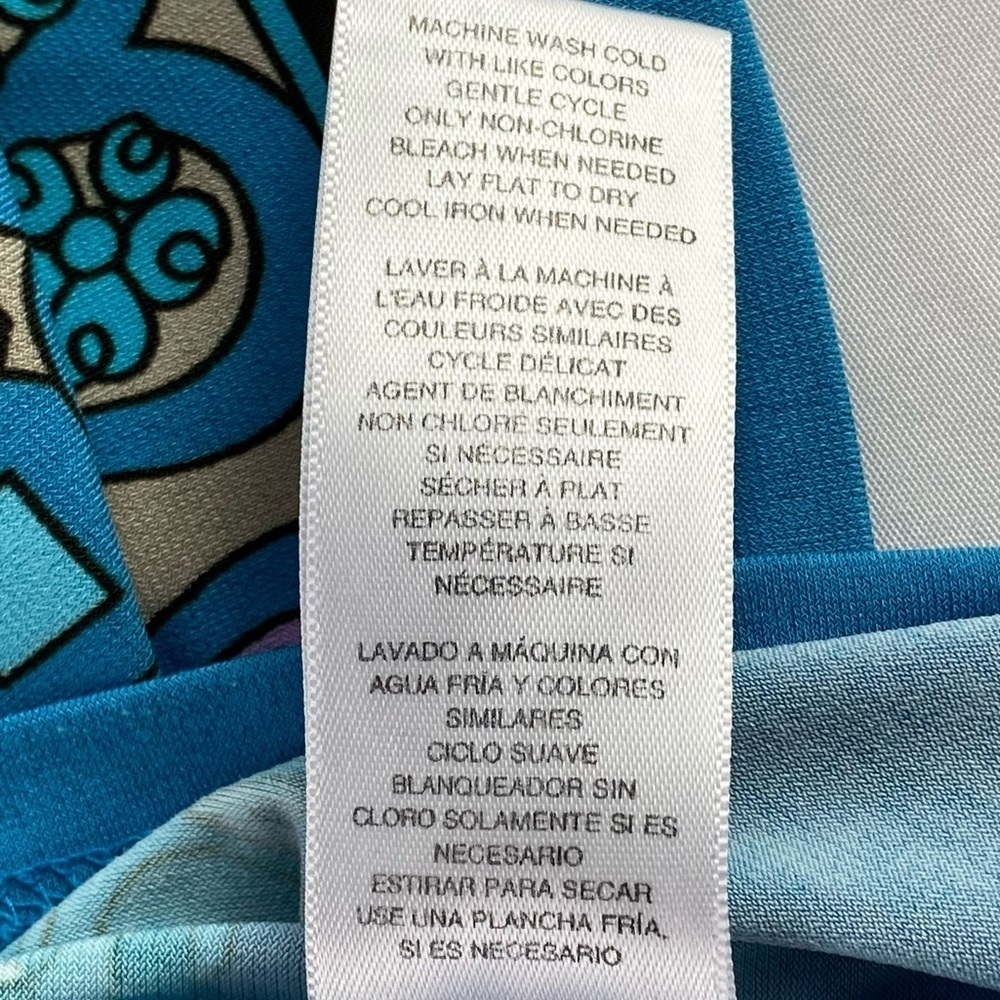 Michael Michael Kors turquoise blue butterfly sleeve blouse, S - Picture 6 of 11